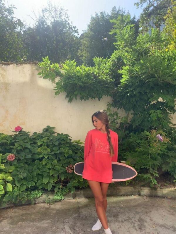 Sudadera “Surf taulak” Coral