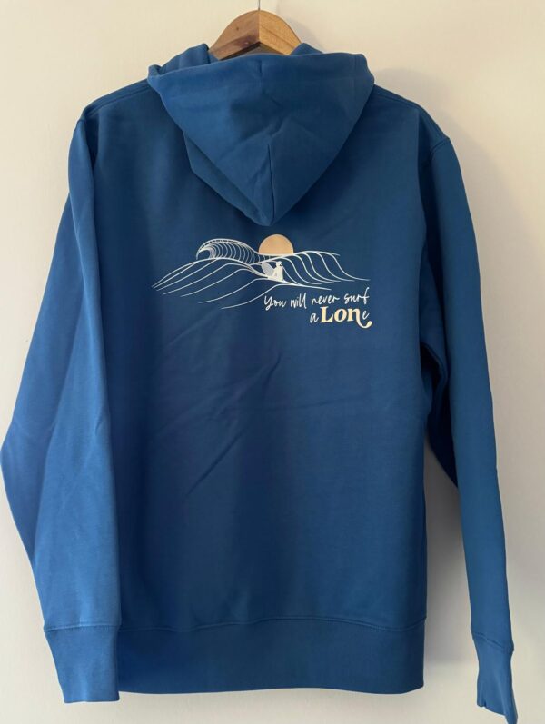 Sudadera “Surfing girl Mundaka” Blue - Imagen 2
