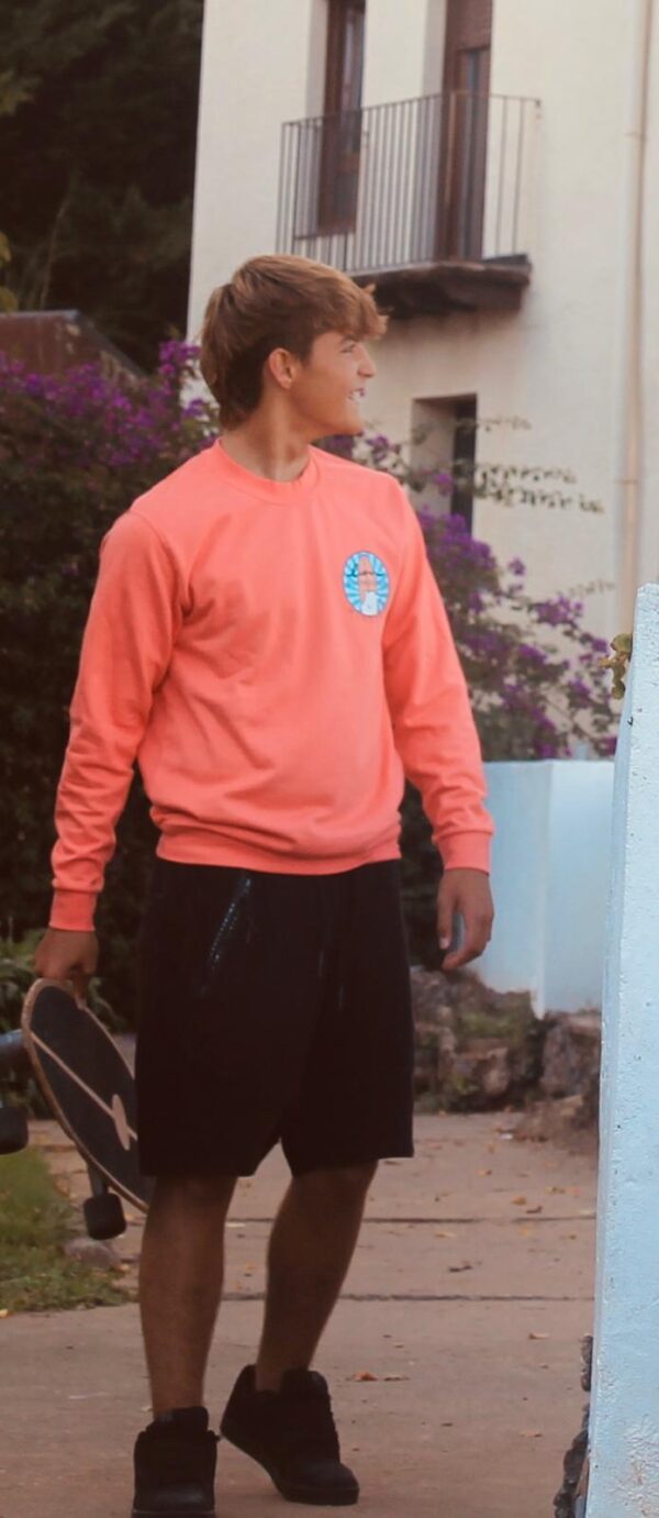 Sudadera “Lon Classic” True coral
